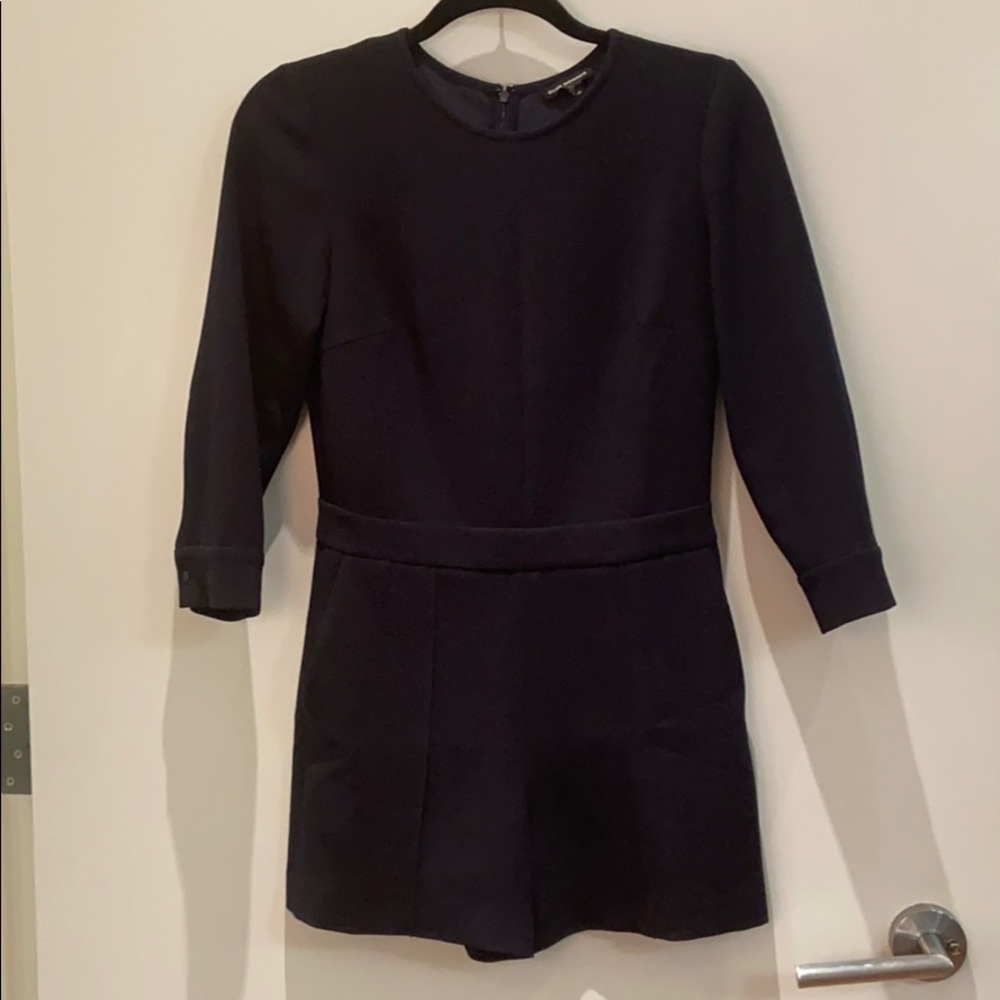 Club Monaco navy crepe jumpsuit / romper 00